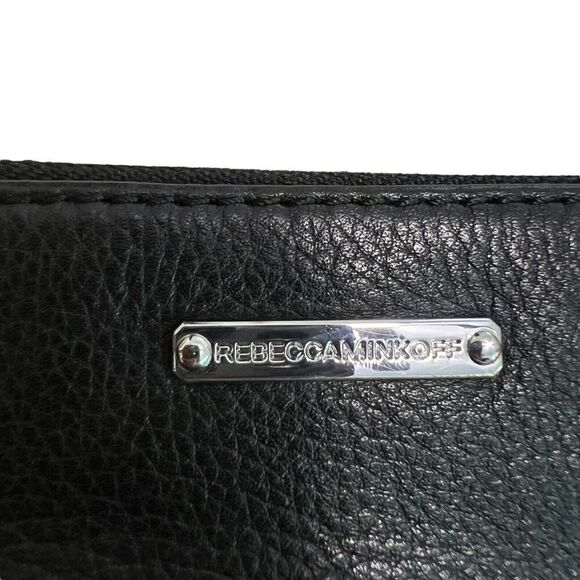 Rebecca Minkoff Three Zip Rocker Crossbody Bag Black Gold - Picture 5 of 7